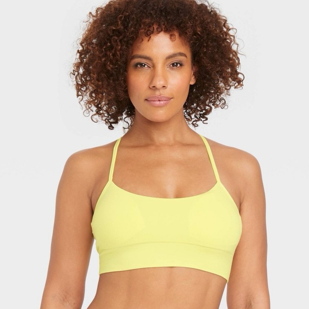 TWO Women’s Cotton Seamless Bralette-Yellow